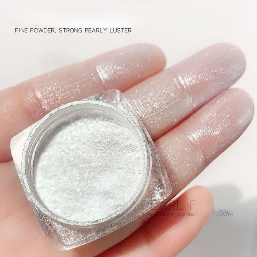 ผงขัดไข่มุกมาใหม่สวยเงาแววมากใช้ขัดผงสวยงามสีสดใส (Pearl Nail Powder)