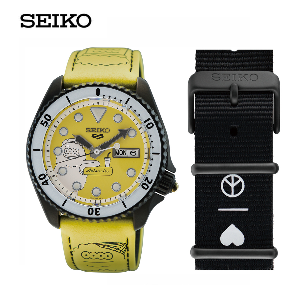 SEIKO 5 SPORTS AUTOMATIC MILLIONSMONSTER LIMITED EDITION นาฬิกาข้อมือ (ไซโก) รุ่น SRPL65K ขนาด 42.5 mm. สีเหลือง