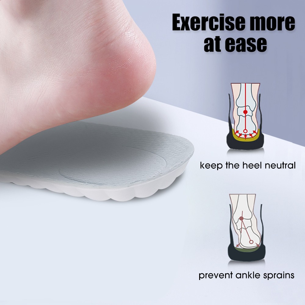 【พร้อมส่ง】แผ่นพื้นรองเท้า 4D ดูดซับแรงกระแทก ยืดหยุ่นสูง ระบายอากาศ สําหรับรองเท้าวิ่ง เล่นกีฬา ทุกเพศ ทุกวัย - รูปที่ 2