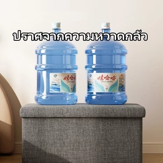 กล่องเก็บของผ้าลินิน สตูลโซฟา กล่องใส่ของ ขนาดใหญ่ พับได้ แข็งแรง สำหรับห้องนอน/ห้องนั่งเล
