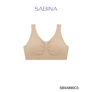 [Online Exclusive] Sabina (Set 2 ชิ้น) Smart Stretch เสื้อชั้นในไร้โครง รหัส SBXA890 สีเนื้อเข้ม