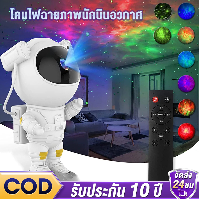 【รับประกัน10ปี】โคมไฟดวงดาว ไฟแต่งห้อง โคมไฟโปรเจคเตอร์ projector led โคมไฟฉายดาว ปรับมุมได้