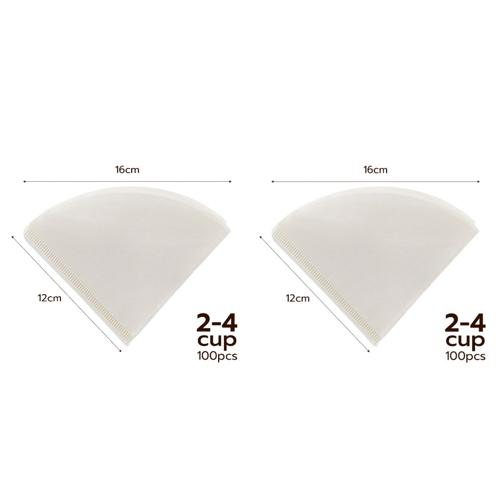 Alechaung กระดาษกรองกาแฟดริป กระดาษกรองกาแฟ coffee filter paper 100แผ่น แบบหนา ฟิลเตอร์กรองกาแฟ - รูปที่ 6
