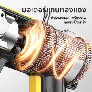 Maybuck เครื่องล้างรถแบบพกพาแรงดันสูง ปืนฉีดน้ำแรงดันสูง เครื่องทำความสะอาดแบบไร้สาย โฟมล้างรถ