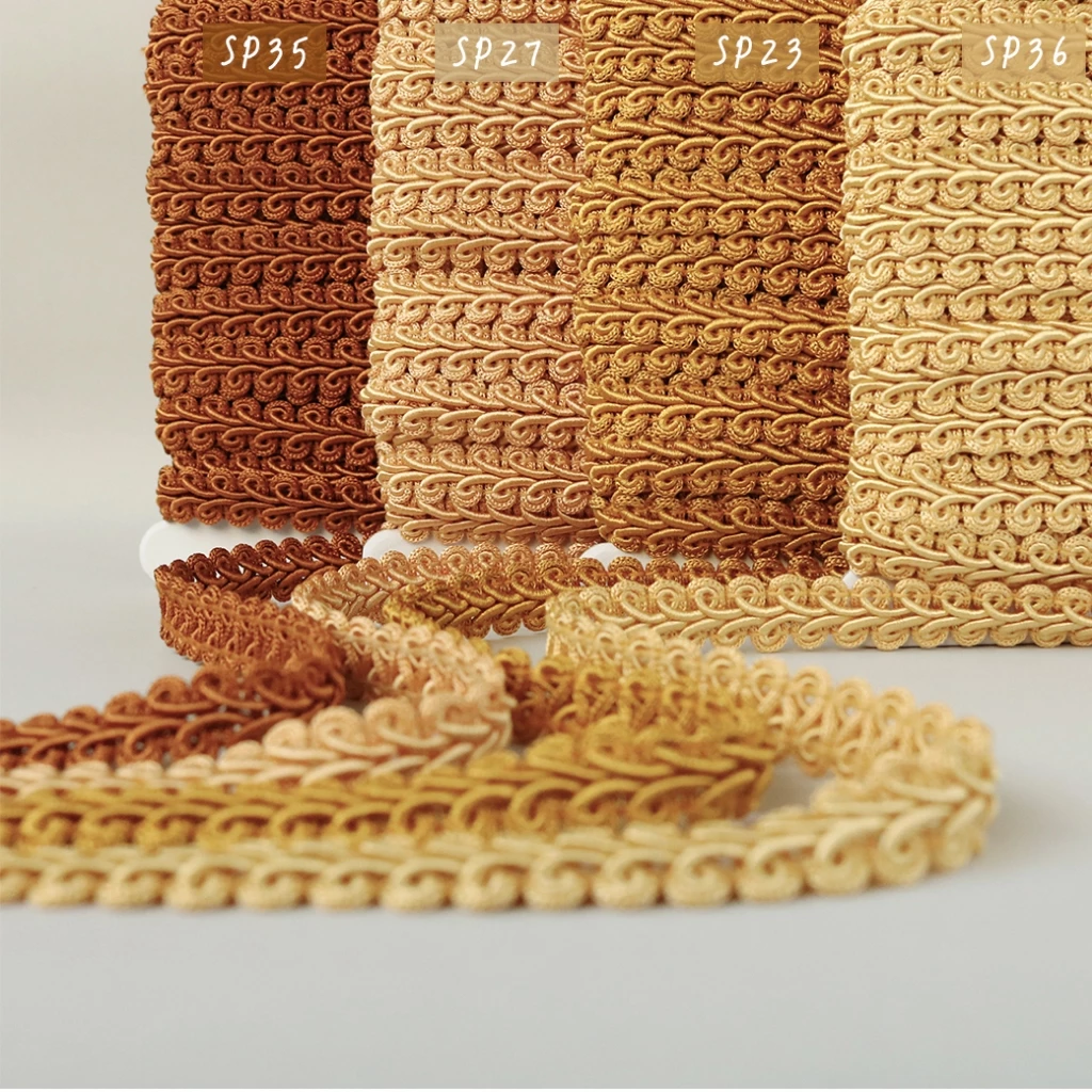 MOMOTARA No.688 (ชุดที่ 1) เทปทอลายตวัด Chinese Knit ขนาด 1.3 CM ความยาว 18 หลา