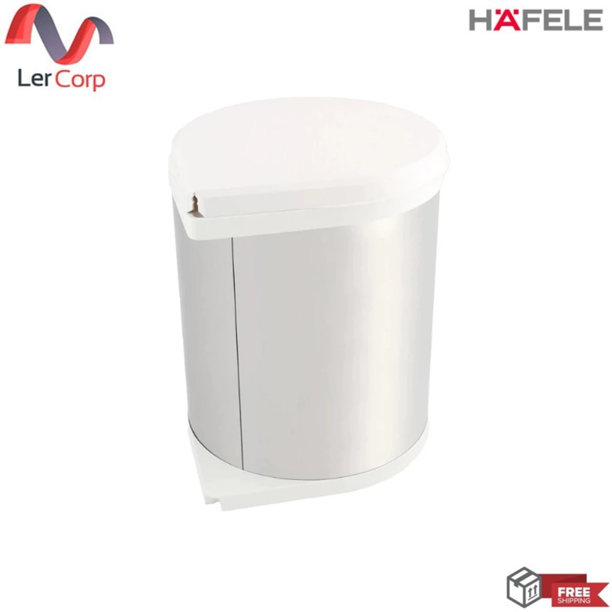 (Hafele) ถังขยะแบบติดหน้าบาน 15 ลิตร สแตนเลส (495.43.071)