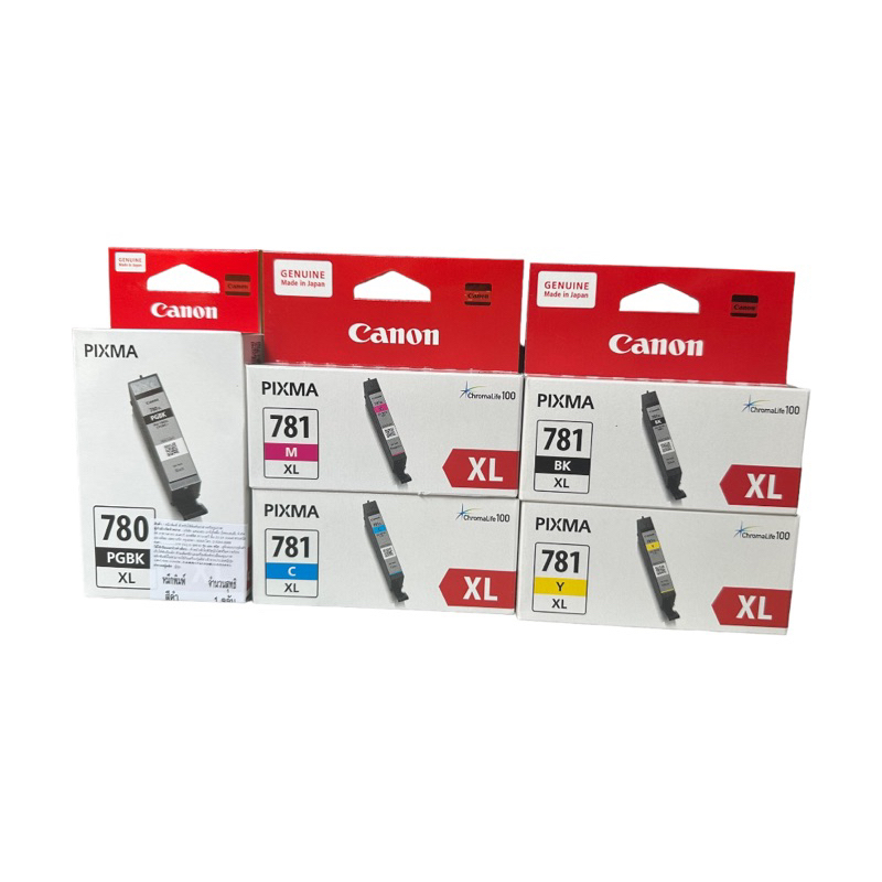 Canon PGI-780XL PGBK CLI-781XLBK C M Y ของแท้