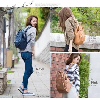 Anello ของแท้ 100% PU Leather Backpack กระเป๋าเป้สะพายหลัง เป้หนังพียู รุ่น AT-B1211/AT-B1212