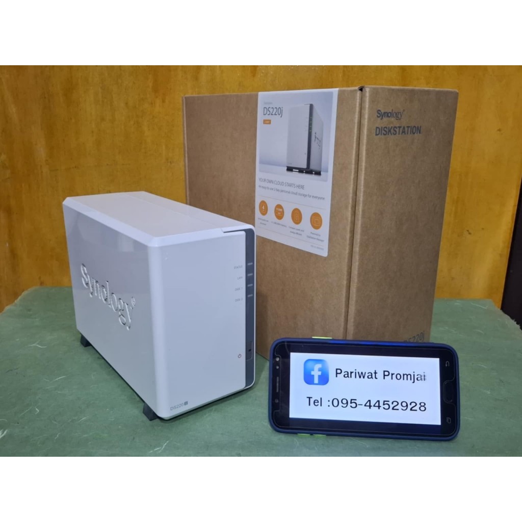 SYNOLOGY NAS DS220J มือสอง อุปกรณ์ครบกล่อง !!!