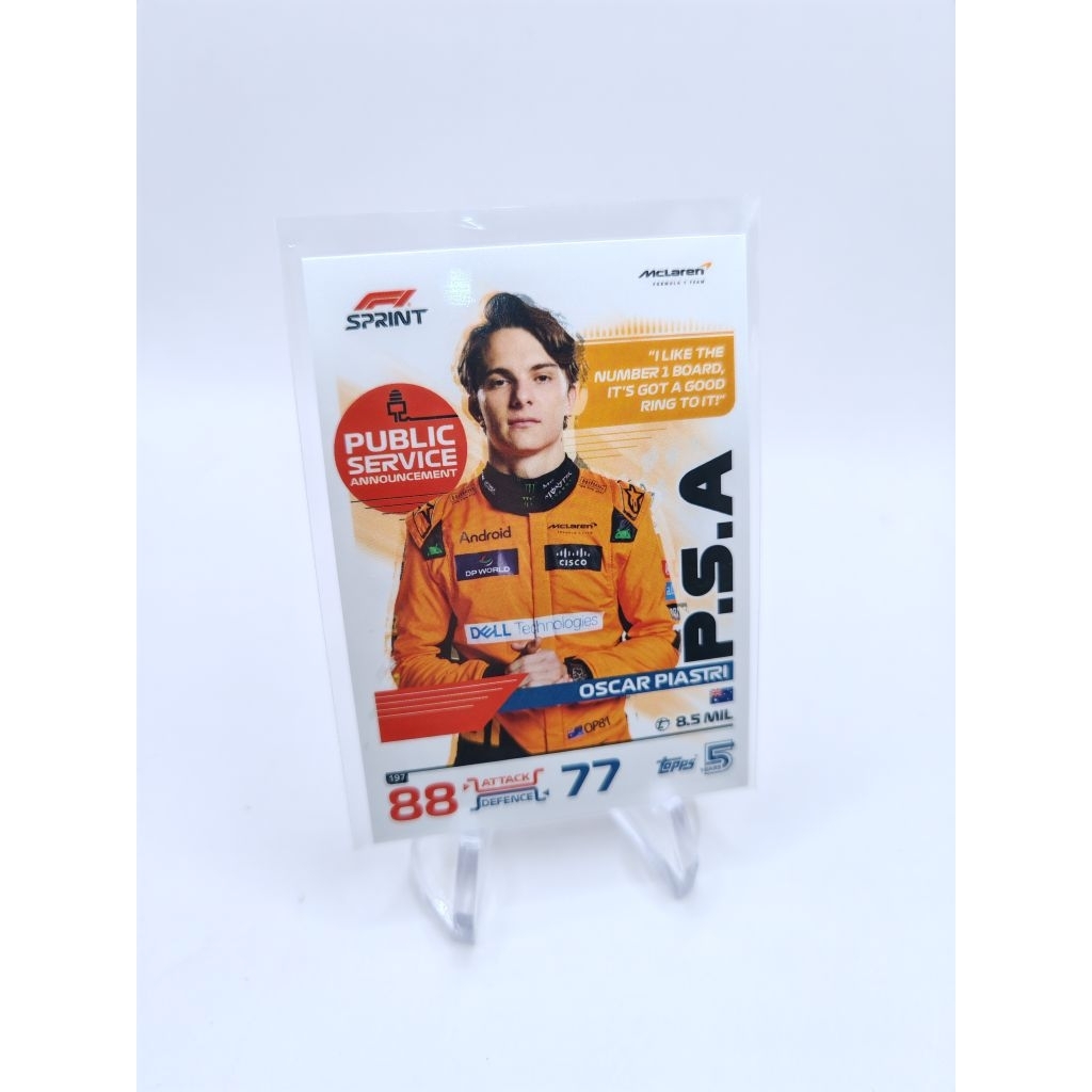 การ์ด f1 topps turbo attax 2024 oscar piastri
