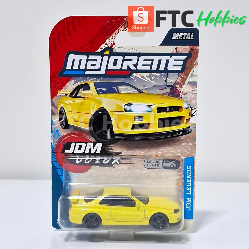 Majorette JDM Legends Premium Cars - Nissan Skylines GT-R (R34)