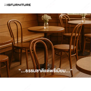 Disfurniture เก้าอี้จัดเลี้ยงเหล็ก รุ่น Bentwood เก้าอี้คาเฟ่ สไตล์มินิมอล โครงเหล็กหนา 1 mm.