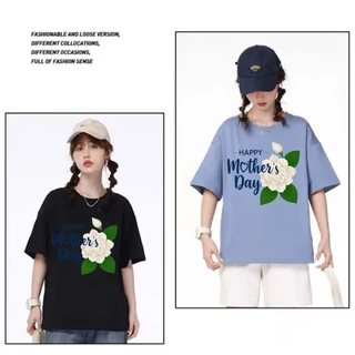 BK-1367-SHORT เสื้อยืดแขนสั้นพร้อมส่ง 10สี ลายวันแม่ขายดีตามเทรนด์ ลายน่ารัก สีสันสดใสน่ารัก ใส่ได้ทั้งหญิงและชาย