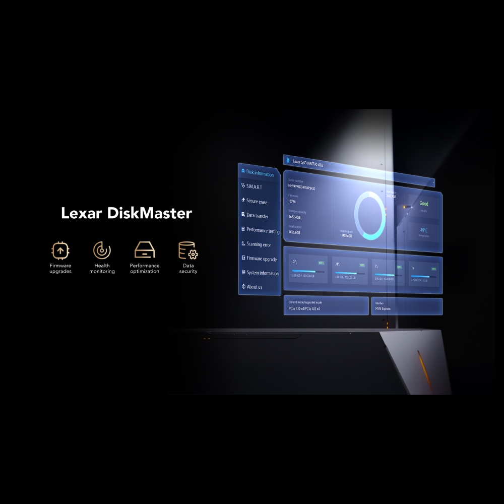 เอสเอสดี ภายใน Lexar NM1090 Pro PCIe G5x4 1TB_6