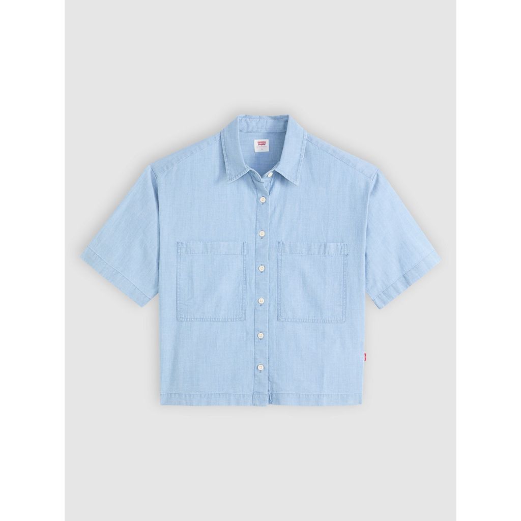เสื้อเชิ้ตผู้หญิง Levi's® Women's Harlie Short-Sleeve Cropped Shirt - รูปที่ 3