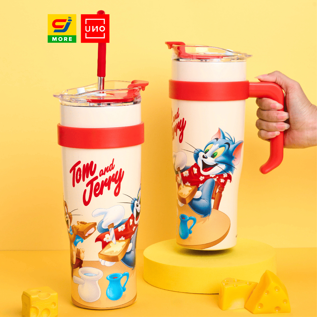 UNO แก้วเก็บความเย็น Tom And Jerry ขนาด 1100 ML. ลิขสิทธิ์แท้