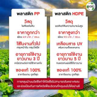 SGE พลาสติกคลุมวัชพืช ผ้าคลุมดิน ยาว100เมตร พลาสติกเหนียวพิเศษ รุ่น SCS ยกม้วนสุดคุ้ม!!!