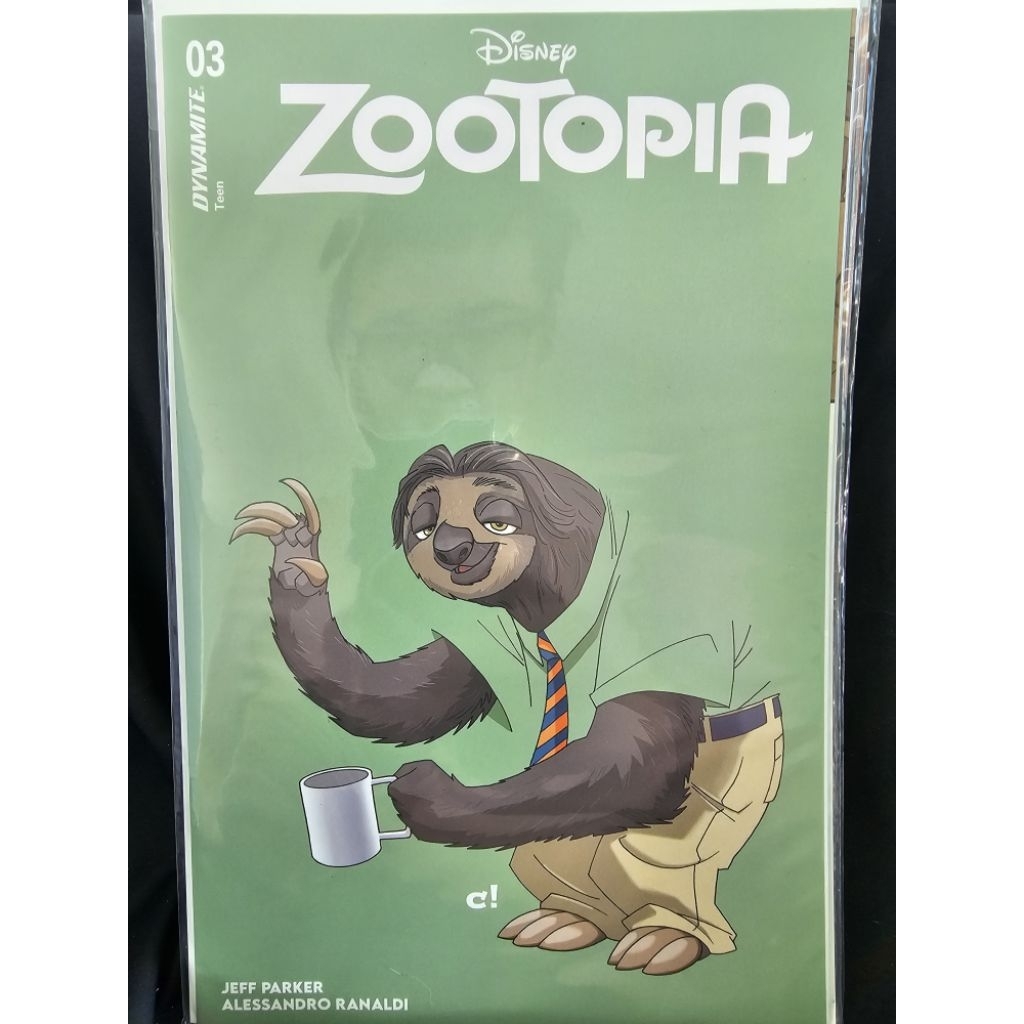 Zootopia #3 (Dynamite Teen, Sloth Variant Cover)