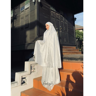 ตาลากง ผ้าละหมาด ซาตินพรีเมียม ลายดอกในผ้า นำเข้าจากอินโดนีเ…