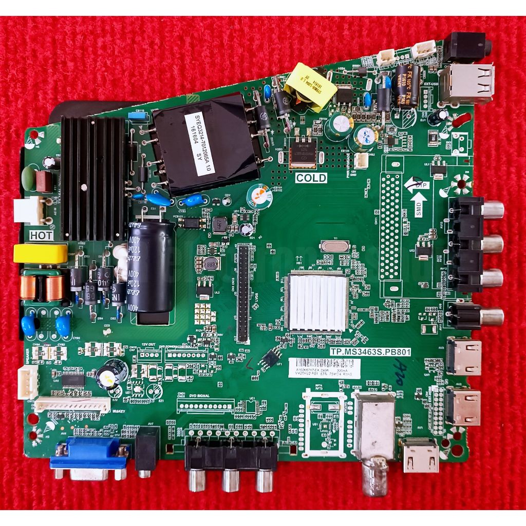 เมนบอร์ดทีวี Family สำหรับรุ่น LED42D-T2 พาสบอร์ด TP.MS3463S.PB801