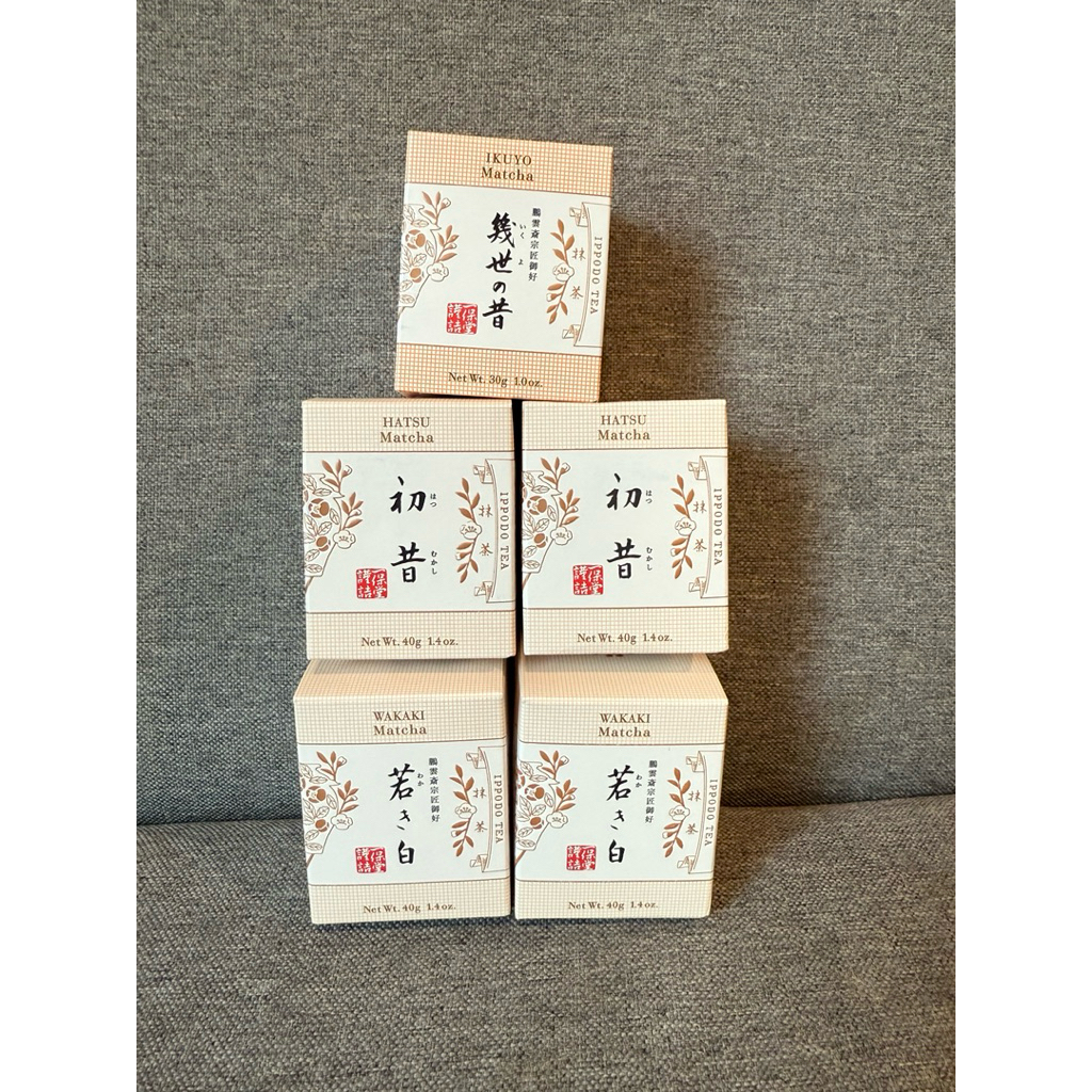 พร้อมส่งจากไทยค่ะ🇹🇭 Uji Matcha Ippudo Tea Hutsu , Wakaki , Ikuyo อูจิ มัทฉะ เกียวโต ของแท้จากญี่ปุ่น