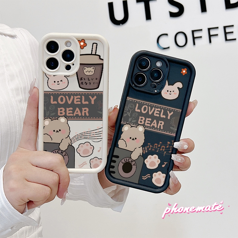 กำลังเล่นดนตรีอยู่แบร์ เคส  OPPO A15s A11K A16s A5 2020 A11X A11 A92 A54s A17 A17 A9 2020 กันกระแทก ป้องกันการตก