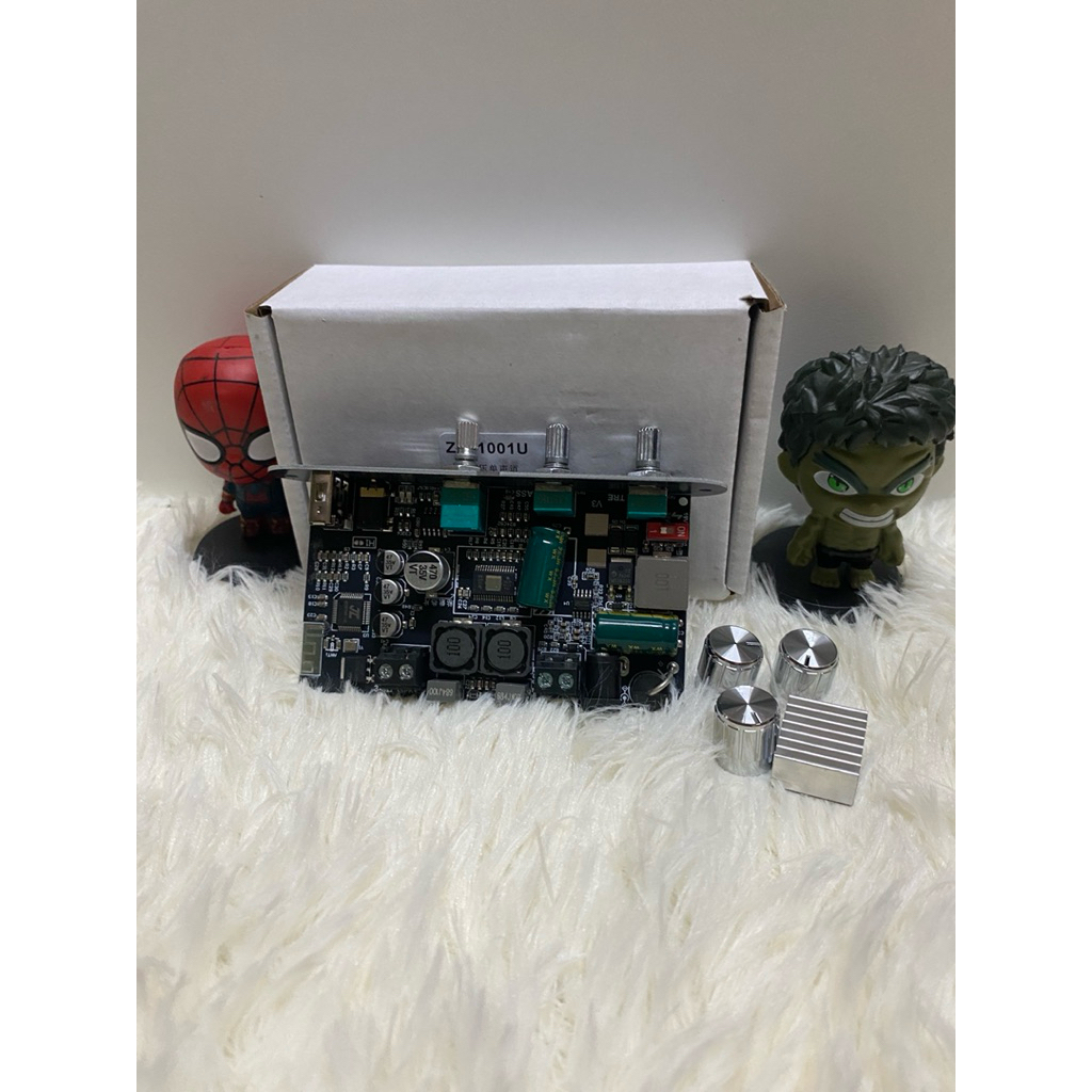 Wuzhi แท้ ZK1001U 100% แอมป์จิ๋วขับซับ TPA3116D2 กำลัง100วัตต์ DC 9-24V บอร์ดขยายเสียงซับวูฟเฟอร์ แอ