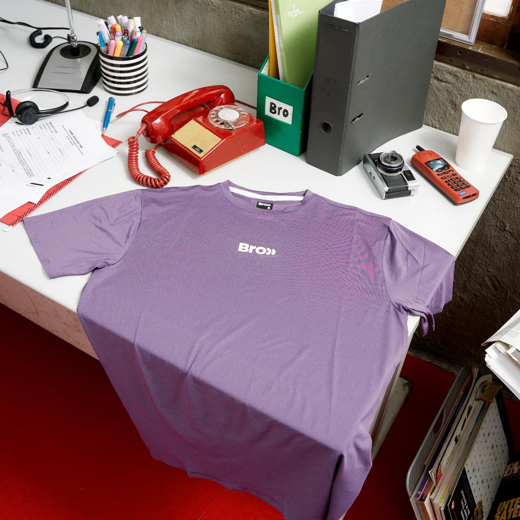 BROOO "OUT OF OFFICE" RUNNING SHIRT PURPLE
