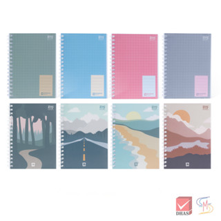 Elephant ตราช้าง สมุดโน๊ต สมุดริมลวด ปกกระดาษ A6 70G 50S  คล…