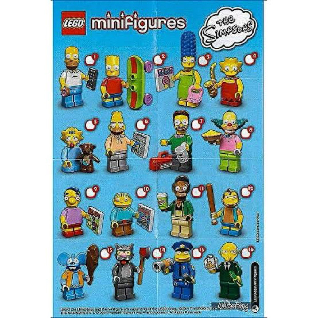 71005 : LEGO The Simpsons Minifigures Series 1 ของแท้ 100% มือหนึ่งพร้อมส่งขายแบบแยกเศษ