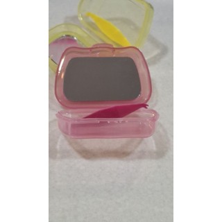 ตลับ พกพา พร้อม ตัวช่วยเกี่ยวยางจัดฟัน ตลับละ 29บาท ด้านในมีกระจก ขายส่งเริ่มต้น 19 บาท