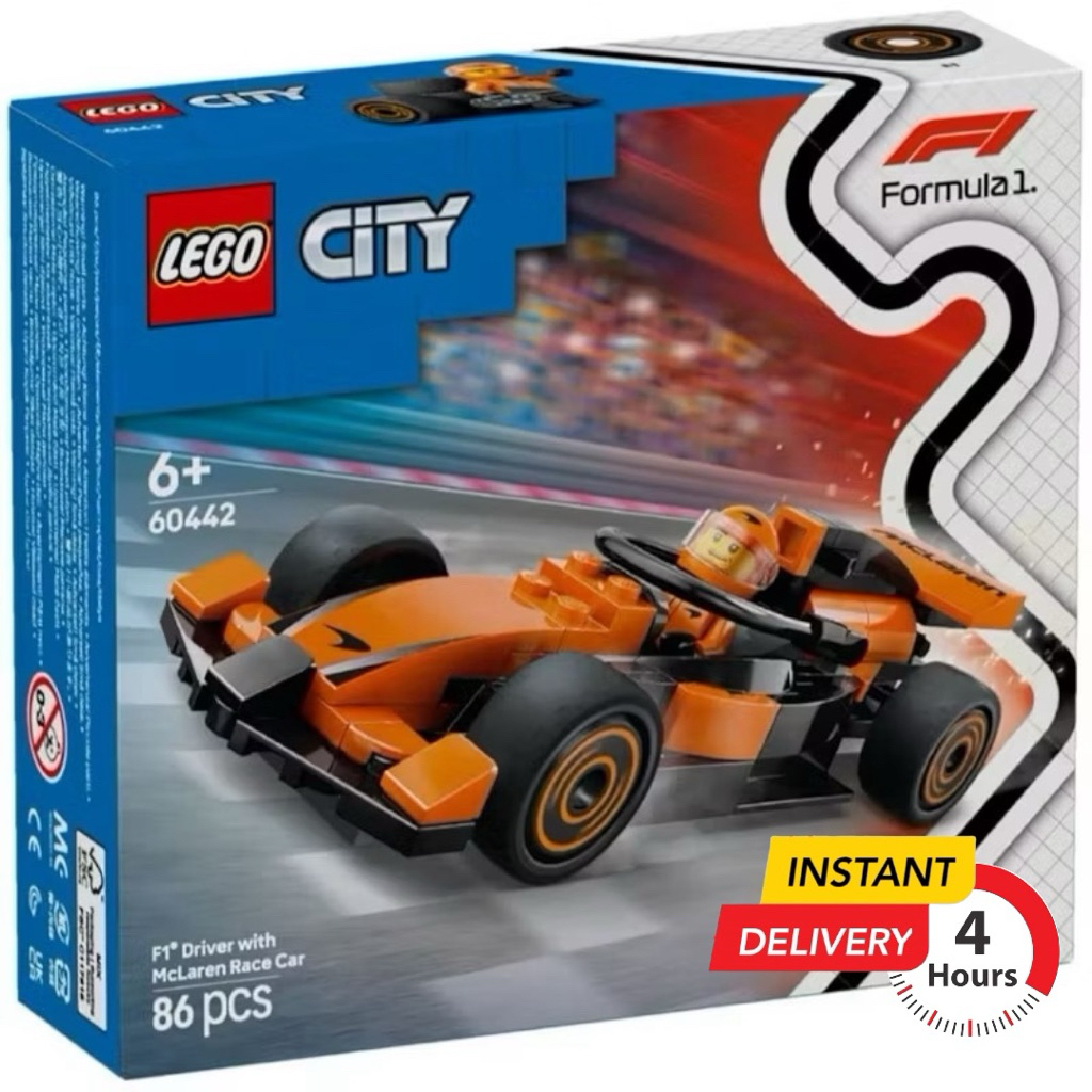 (ส่งด่วนภายในวันได้) Lego City 60442 F1® Driver with McLaren Race Car