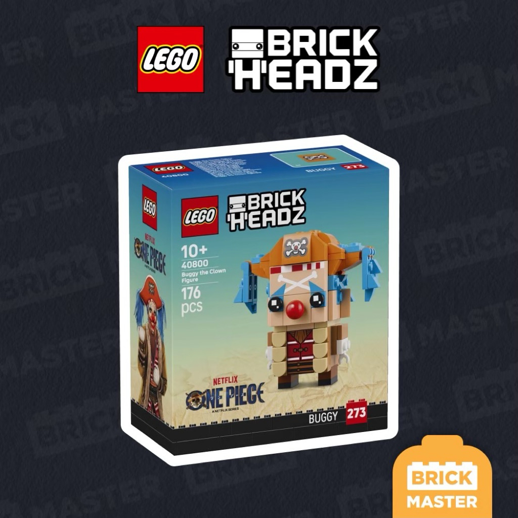 LEGO BRICKHEADZ 40800 : Buggy the Clown Figure (เลโก้แท้ วันพีช บักกี้)