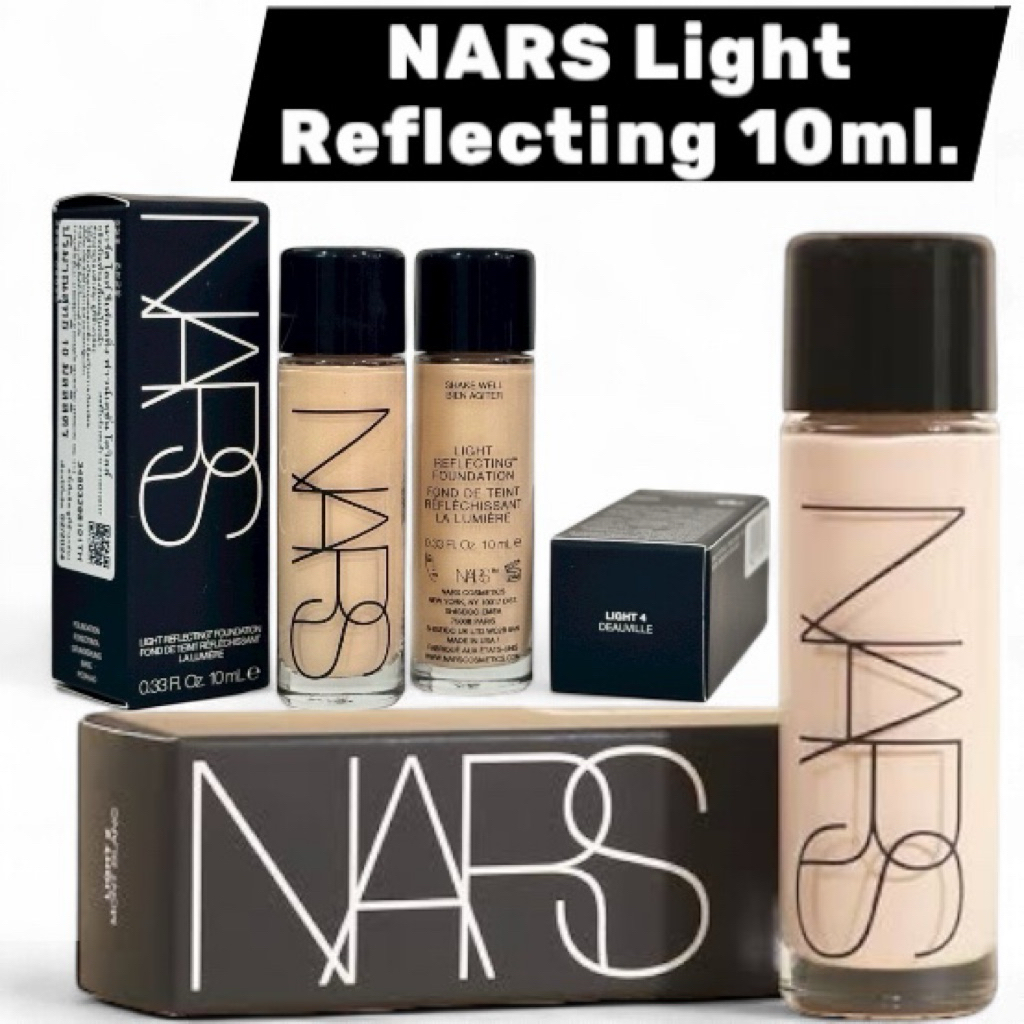 รองพื้น NARS Light Reflecting ,Soft matte Foundation 10ml มีสีให้เลือก