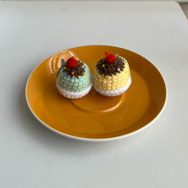 (พร้อมส่ง) Pudding keychain  พวงกุญแจพุดดิ้ง🍮