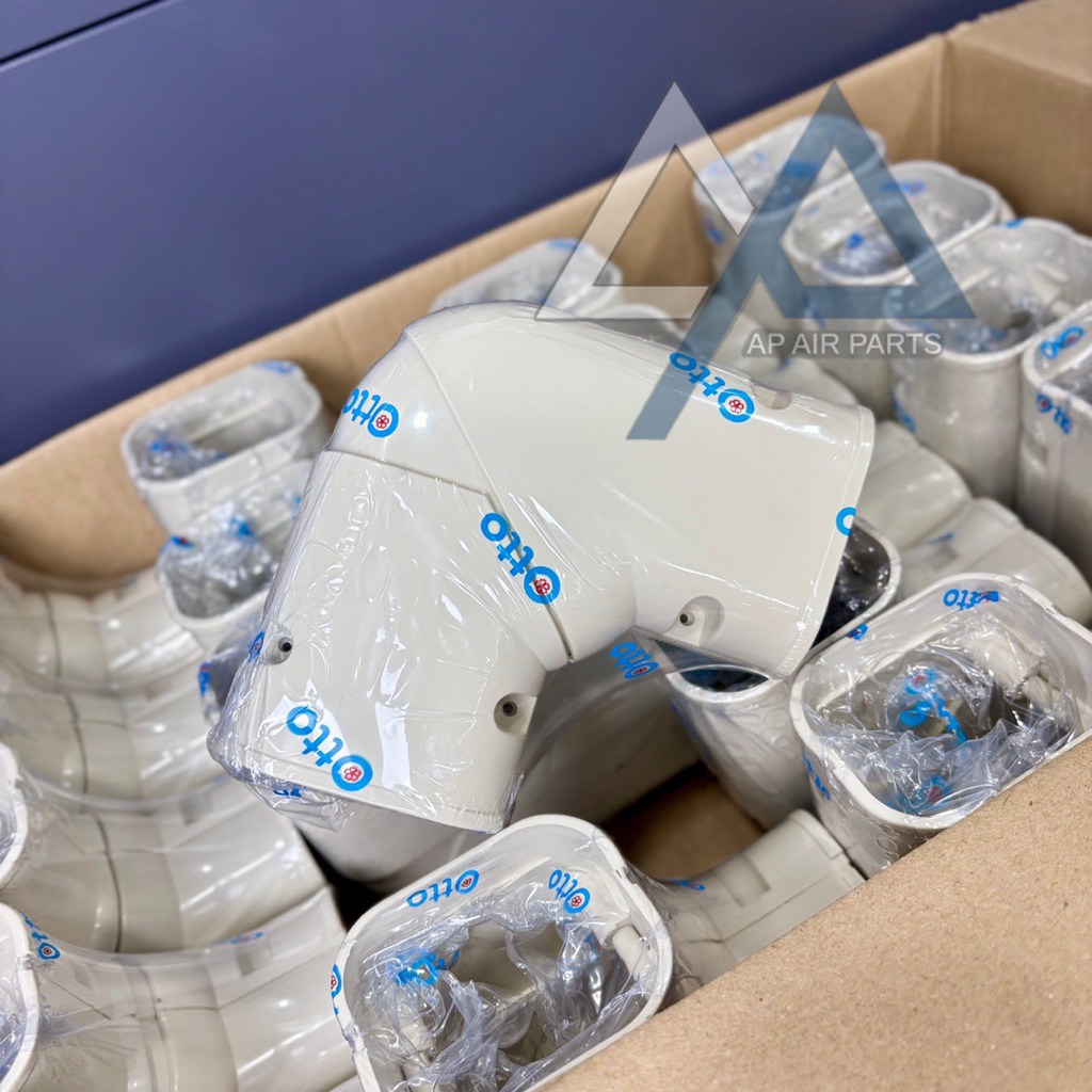 ฝาครอบท่อแอร์ รางครอบท่อแอร์ ยี่ห้อ OTTO (ตัวละ‼️) *อุปกรณ์ครอบท่อน้ำยาแอร์รับประกัน1ปี