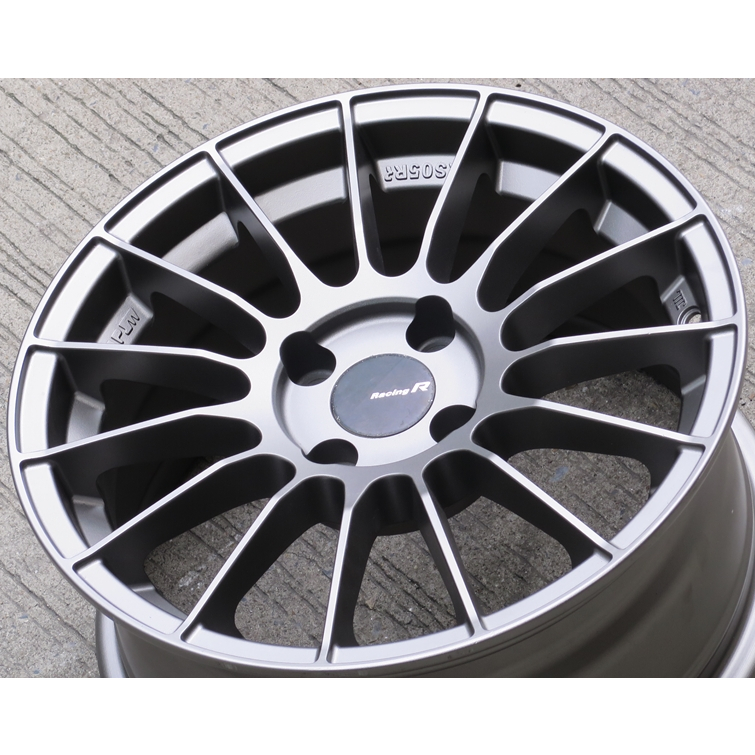 ล้อแม็กมือสอง EmotionR RS05RR ขอบ15นิ้ว 4รู100 สีเทา กว้าง7นิ้ว  Offset35 [22249]