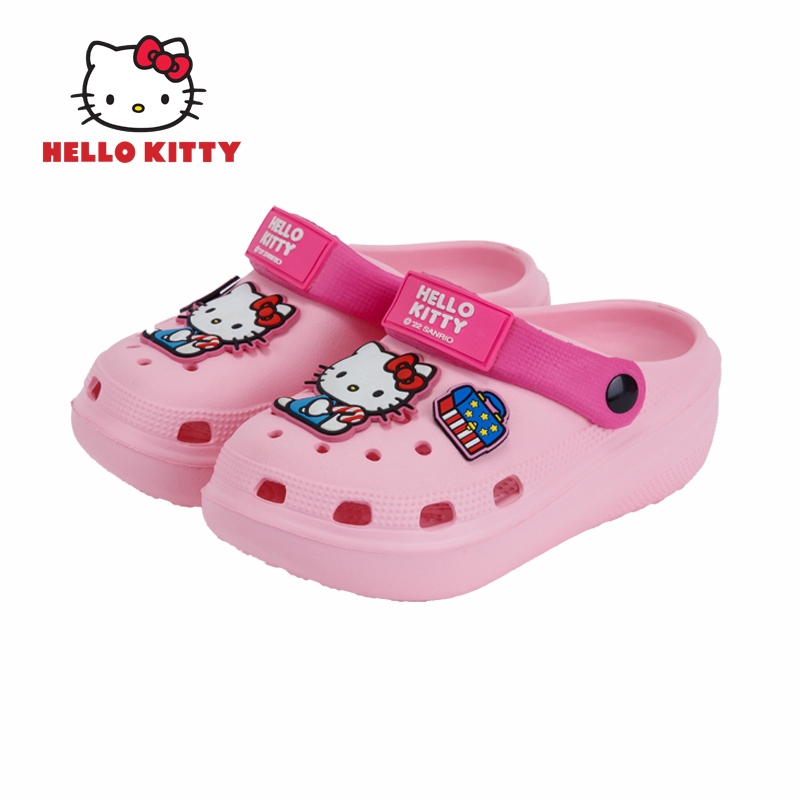 Hello Kitty รองเท้าหัวโตคิตตี้ รองเท้าแตะรัดส้น สำหรับเด็กหญิง ลายคิตตี้ รุ่นKTL-530