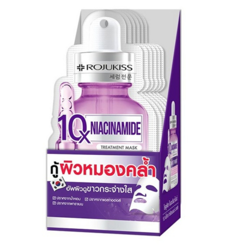 (12/กล่อง) Rojukiss Niacinamide 10x Treatment Mask (5547)