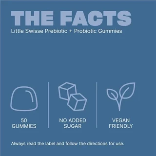 Little Swisse Pre + Probiotic Gummies 50 Pack กัมมี่พรีไบโอติกและโปรไบโอติก รสราสเบอร์รี่
