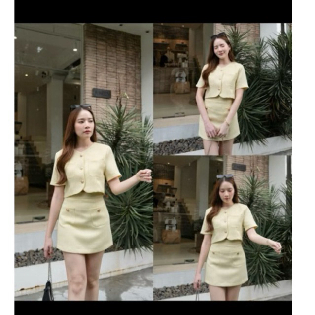 เซ็ตเสื้อกระโปรงป้ายswana