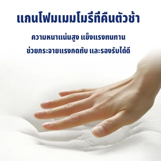 เบาะรองหลัง รองรับหลังส่วนล่าง ปรับสรีระให้ถูกต้อง ลดอาการปวดเมื่อย เมมโมรี่โฟมแท้ 100% ไม่ยุบตัว