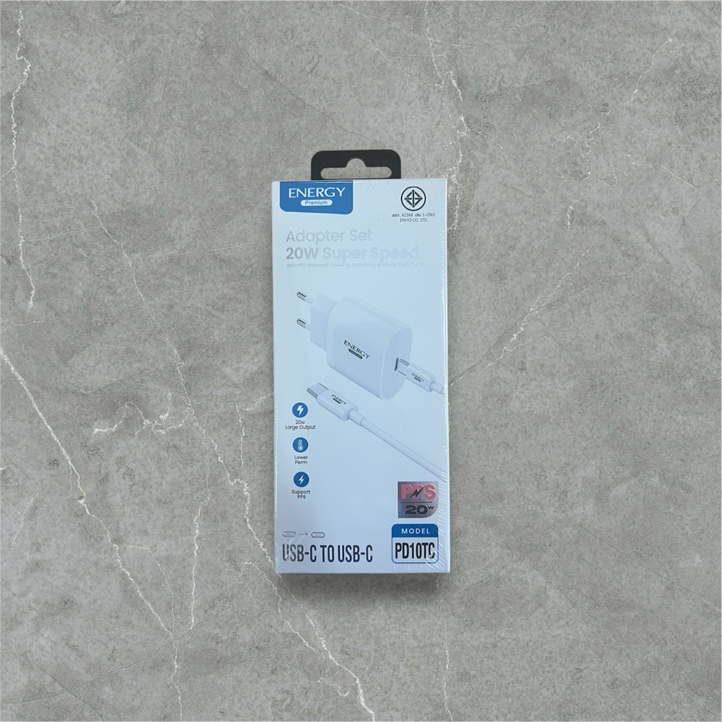 สายชาร์จ Energy premium usb-c to c/8pin 20w