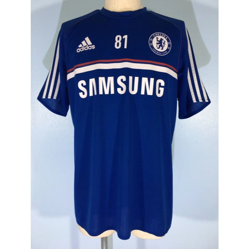 CHELSEA ADIDAS SOCCER JERSEY TEE JERSEY L เสื้อบอล เชลซี ซ้อม เพลเยอร์ หายาก