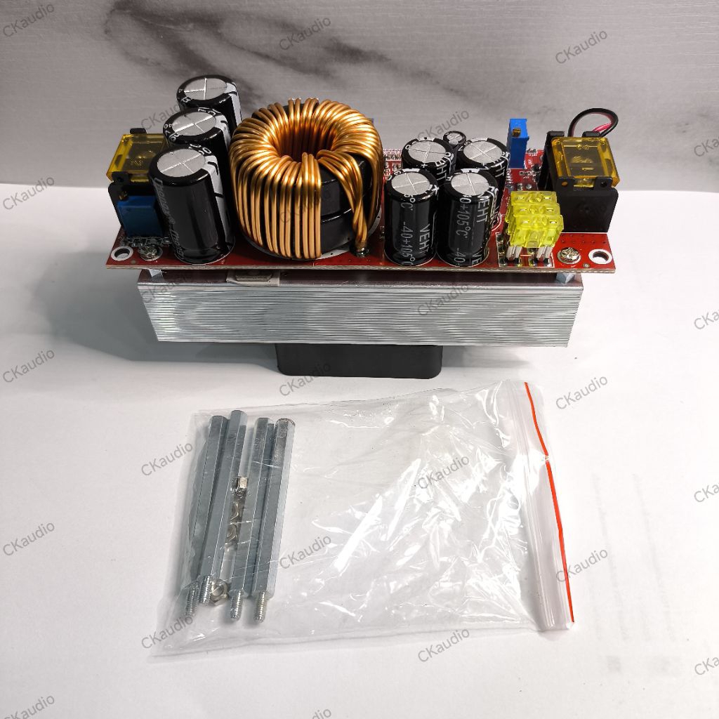 สเต็ปอัพ1,800W 40A คาปาซิเตอร์สีดำ สินค้าตรงปก ตัวบูสไฟDC สินค้าผ่านQC ทนๆไม่พังง่าย