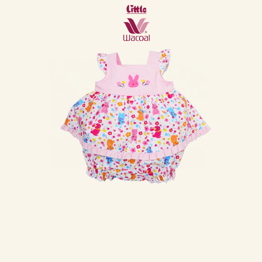 Little Wacoal ชุดบอดี้สูทแขนสั้น สำหรับเด็กแรกเกิด-1ปี LB8BC1