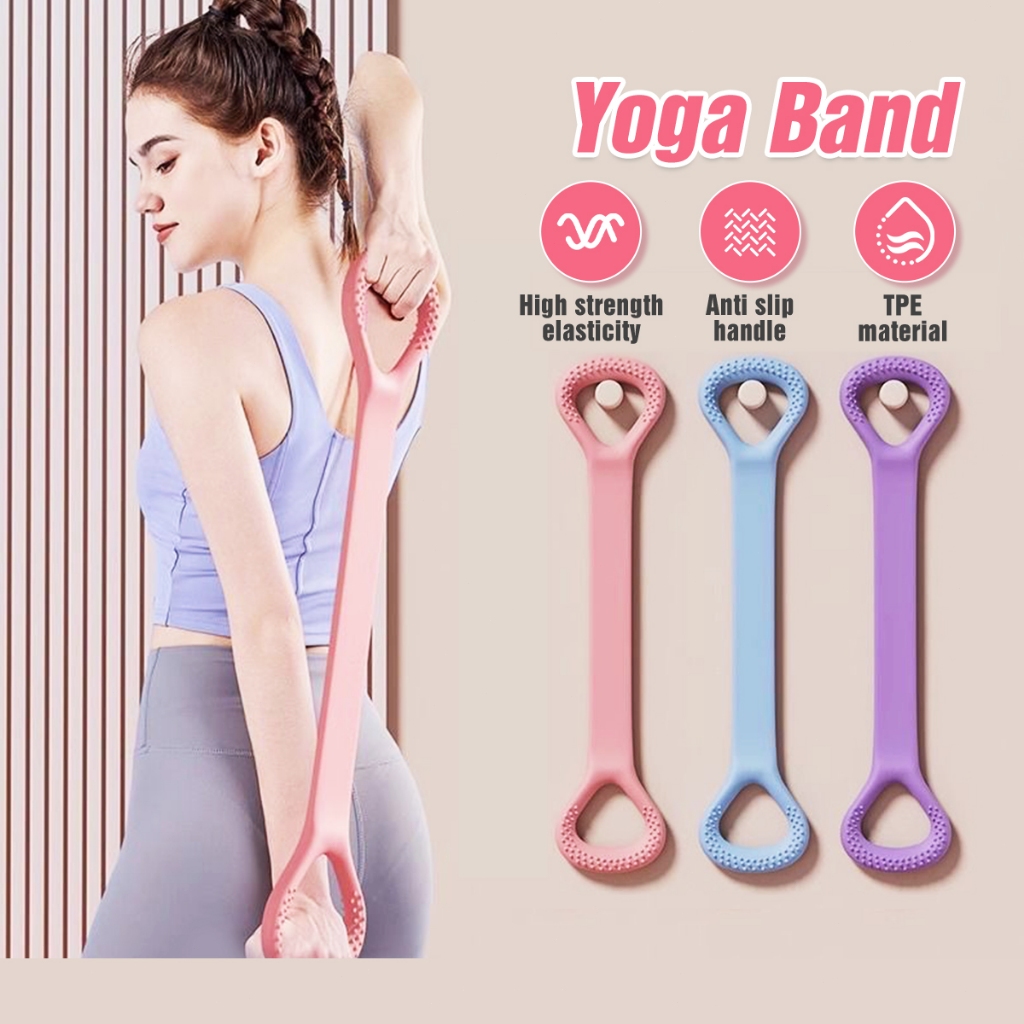 ยางยืดออกกำลังกาย ยางยืดโยคะ Yoga ยางยืดบริหารกล้ามเนื้อ สายรัดต้านทาน เหนียว ยืดหยุ่นดี ไม่ขาดง่าย