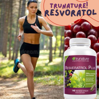 [Exp. 11/2027 - ฉลากใหม่ 140 แคปซูล ] Trunature Resveratrol Plus สารสกัดเรสเวอราทรอล