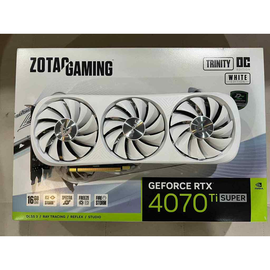 RTX 4070ti super Zotac gaming trinity white 16GB ราคาสุดคุ้ม