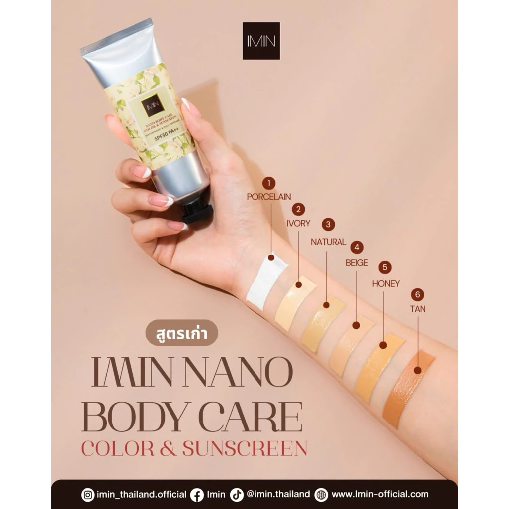 IMIN Nano Body Care Color & Sunscreen ครีมทาผิวขาวนาโน thumbnail 6